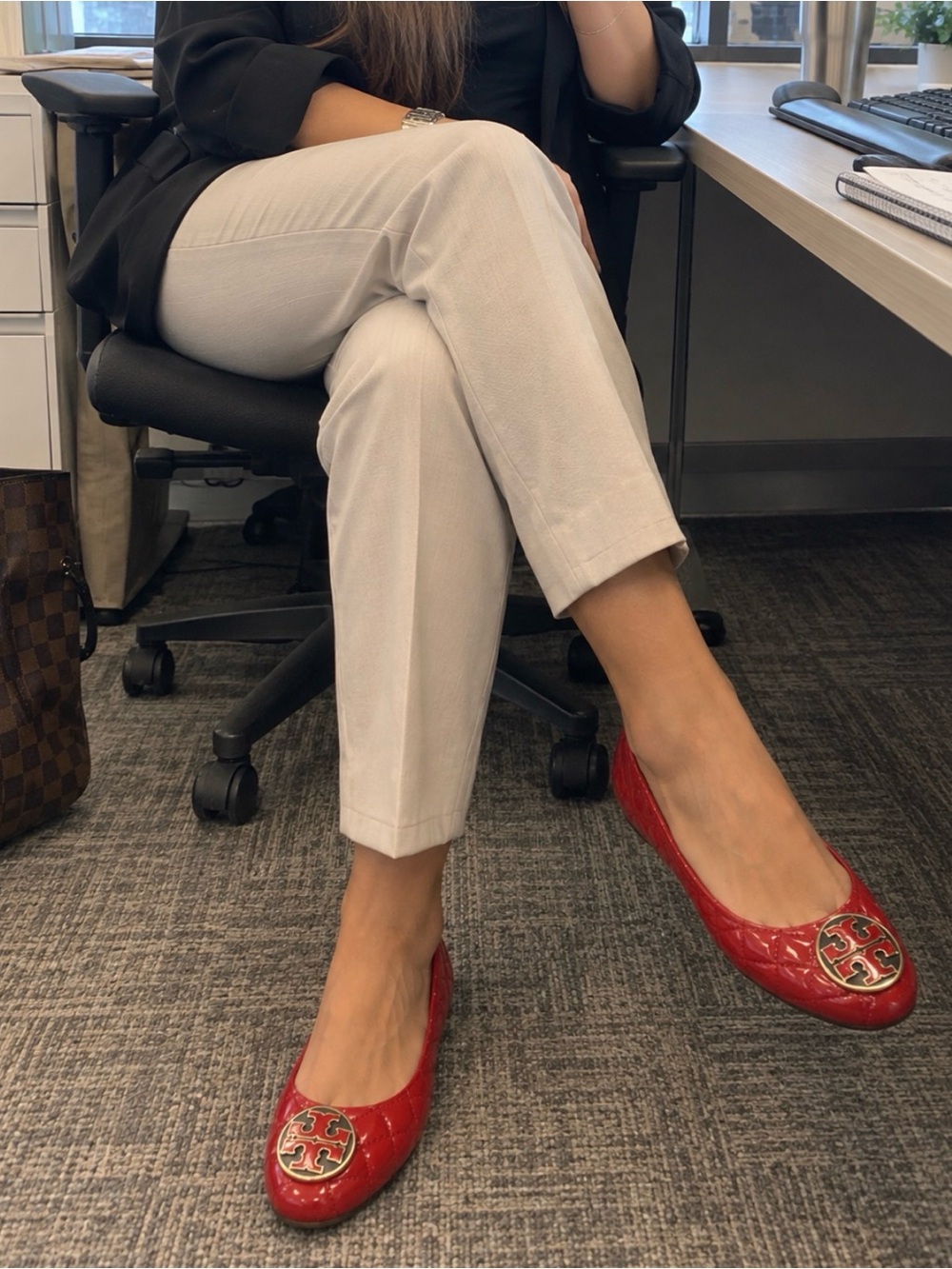 TORY BURCH CHELSEA QUILTED BALLET FLAT